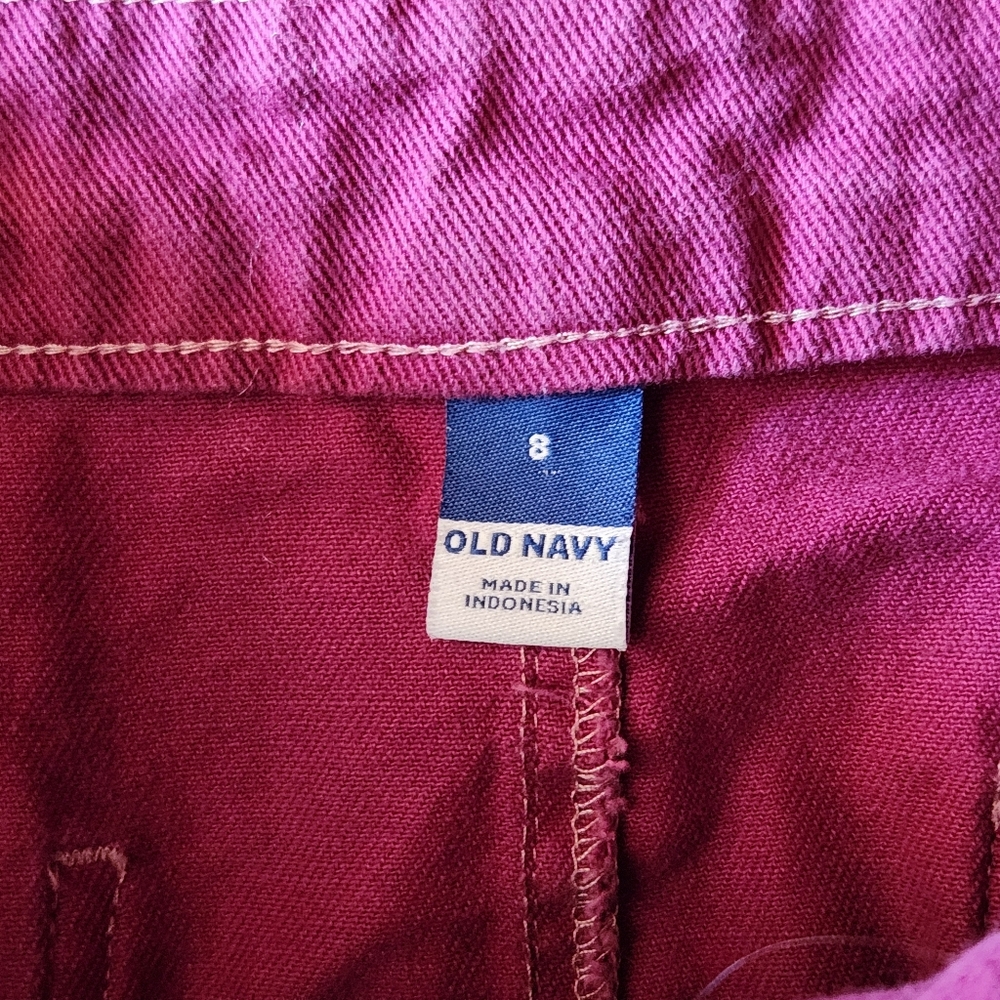 Old Navy Boysenberry Utility Skirt Size 8 - Picture 8 of 9